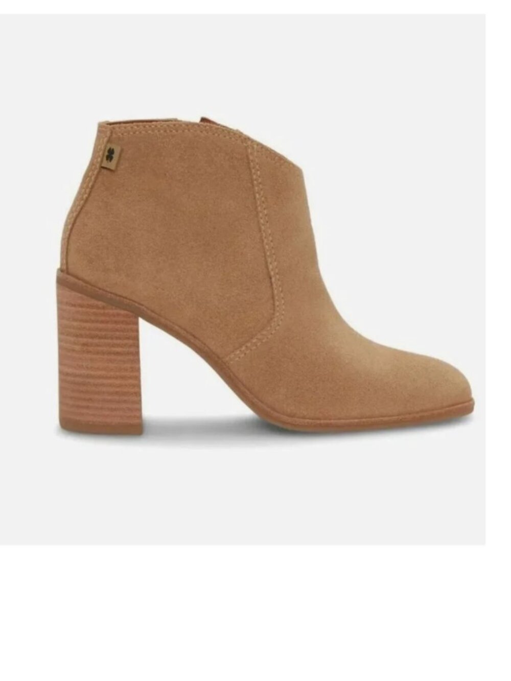 NEW $139 Lucky Brand Women's Pellyon Cortado Tan Suede Ankle Boots 9.5 Leather